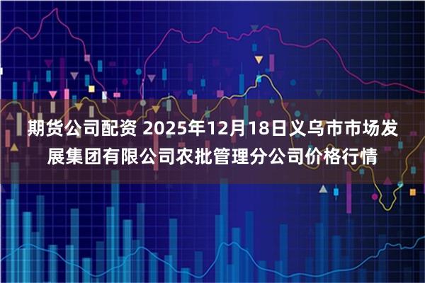 期货公司配资 2025年12月18日义乌市市场发展集团有限公司农批管理分公司价格行情